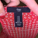 Gap sheer pink floral keyhole high low blouse Photo 6