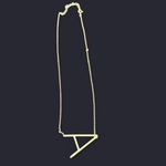 Initial Letter “A” gold minimalist necklace Photo 4