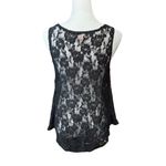 Philosophy Black Lace and Sequin Tank Top (M) EUC Photo 2