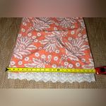 Loft Ann Taylor Coral Paisley Floral Print Lace Trim Halter Dress,Size 0,NWT Photo 6