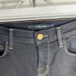 J Brand  Mid-Rise Straight Crop Dark Wash Black Distressed Jeans Size 24 (24x25) Photo 3