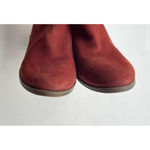 Lucky Brand Lahela Ankle Boots in Red/Sable Suede - Size 8/38 Photo 7