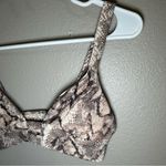 Vitamin A  Neutra neutral snake print bikini top women’s size small Photo 3