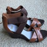 Johnston & Murphy Two Tone Leather Neela Wedge Heels Size 9.5 Photo 5