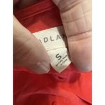 Tradlands Nova Midi Dress Flame Red Tencel Linen Blend Gathered Waist Size S Photo 6