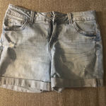 Time & Tru  Light Wash Jean Shorts Photo 0