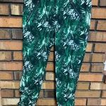 Athleta  Pants Womens Green Floral Palm Leaf Athleisure Photo 0