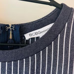 BCBGeneration  Sleeveless Stripe Flare Denim Dress – Size 8 Photo 4