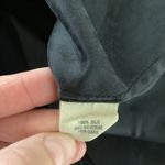 Elizabeth and James  Black Silk V Neck Lace Trim Blouse XS Minimalist Boho Chic Photo 4