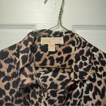 Michael Kors Michael  Leopard Print Silk Top. Medium Photo 2