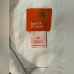 HEARTS OF PALM Womens White Button Up Floral Mimosa Time Jacket Cropped Size 12 Photo 5