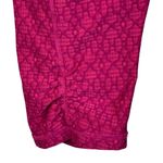 prAna Medium Misty Knicker Capris Legging Geometric Stretch Wicking Shirred Pink Photo 4