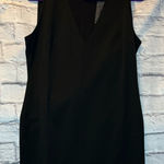 Chic Black Sleeveless Midi Dress Size XL Photo 0