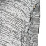 Ashley Stewart  peekaboo sleeved flared hem gray sweater! Photo 2