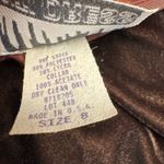 CITI DRESS Velvet Faux Fur Collar Mini Dress Women Size 8 Dark Brown VTG VINTAGE Photo 6