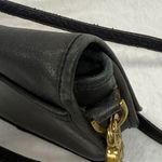 Coach ‎ Crossbody Bag Black Leather Turnlock Closure Vintage Small Purse Photo 10