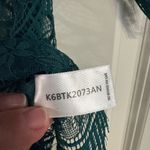 Anthropologie Bishop + Young Lace Over Shirt Size Small, Emerald Green Photo 5