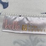 BELLE KIM GRAVEL WO SIZE 3X WHITE WITH BLUE TROPICAL DESIGN DENIM JACKET EUC Photo 1