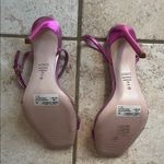 Schutz  Luna High-Heel Metallic Strappy Sandals Ruby Pink Photo 13