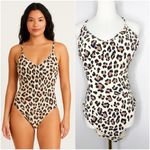 Aerie  Buzzed Terry Leopard Strappy Back One Piece Swimsuit XXL NWOT Photo 1