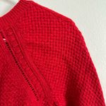 Loft  Red Crewneck Sweater Photo 2