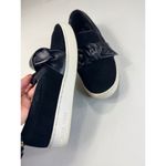 Michael Michael Kors Slip On Sneakers Bow Detail Black‎ Suede Shoes Black Size 6.5 Photo 4