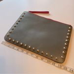 Rebecca Minkoff Two Tone Studded leather Clutch/Wristlet fuchsia and grey Photo 5