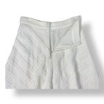 Rebecca Taylor  Tweed Frayed Hem Skirt Womens‎ Size 4 Ivory Boho Photo 5