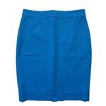 J.Crew NWT Petite No. 2 Pencil in Prussian Blue Bi-stretch Cotton Skirt 6P Photo 0