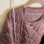Tentree  Women’s Brown Puffer Jacket XL Button Front Photo 11