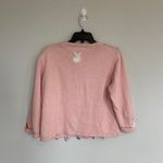 Jack B Quick Vintage Easter Sequined 3D Bunny Cardigan Size Medium Petite Photo 8