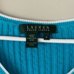 Ralph Lauren Blue Cable Knit V Photo 4