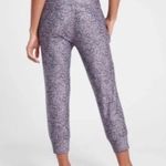 Athleta Salutation Printed Crop Jogger, Leopard Print Violet Photo 1