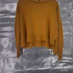 Eileen Fisher  Gold Boxy Fit Linen Sweater Photo 4