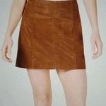 Free People  FAUX-LEATHER MINI SKIRT Photo 0