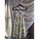Blu Pepper  Milkmaid Floral Ruffle Cream Mini Dress Large Femme Dainty Cottage Photo 1