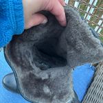 Frye  Black Leather Tall Faux Fur Lined Boots Size 10 Photo 4