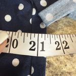 Elodie  Blue and White Cuffed Sleeve Tie-Front Tee Photo 3