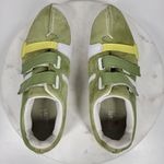 Lacoste Womens Vito Driving Shoe 9 Green White Leather Suede Hook & Loop Sneaker Photo 2