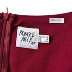 Princess Polly  Maroon Lined A-line Wrap Around Dress Women Size 8 | 40-24 Photo 3