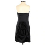 Betsey Johnson Timeless Black Whimsigoth Ruffle Back Satin Cocktail Dress Size 2 Photo 3