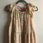 Betsey Johnson  Dress Golden Cream Tiered Textured Maxi Dress Sz M NWT Boho Chic Photo 3