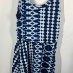 Faded Glory Vintage  blue white tank tie-dye dress size medium Photo 0