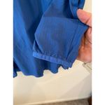 L.L.Bean Long Sleeve Sand Beach Cover Up Tunic Hoodie Blue Women's Size Medium Photo 5