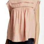 Anthropologie RO & DE Coral Crochet Tie Back Short Sleeve Photo 0