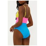 Beach Riot  Wren Rib Colorblock One-Piece Swimsuit Size XL Photo 1