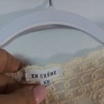 En Crême EN CREME Beige Sunflower Lace Sheer Mesh Festival Kaftan Coverup Size XS Photo 5