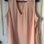 Torrid  Light Pink Sleeveless Top 1X Flowy Blouse Shirt‎ Women’s Plus Photo 0