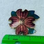 Vintage Purple Shade Dog Wood Bloom Blossom Flower Floral Jewelry Pin Brooch Photo 11