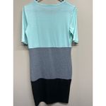 LuLaRoe Colorblock Short Sleeve T Shirt Dress Mint Gray Black Size S Photo 1